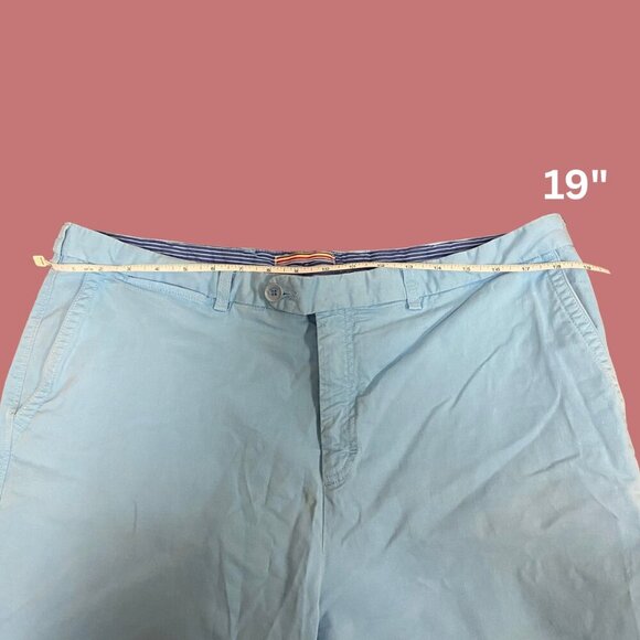 Bugatchi Sky Blue Stretch Cotton Shorts Size 38 - Picture 5 of 8